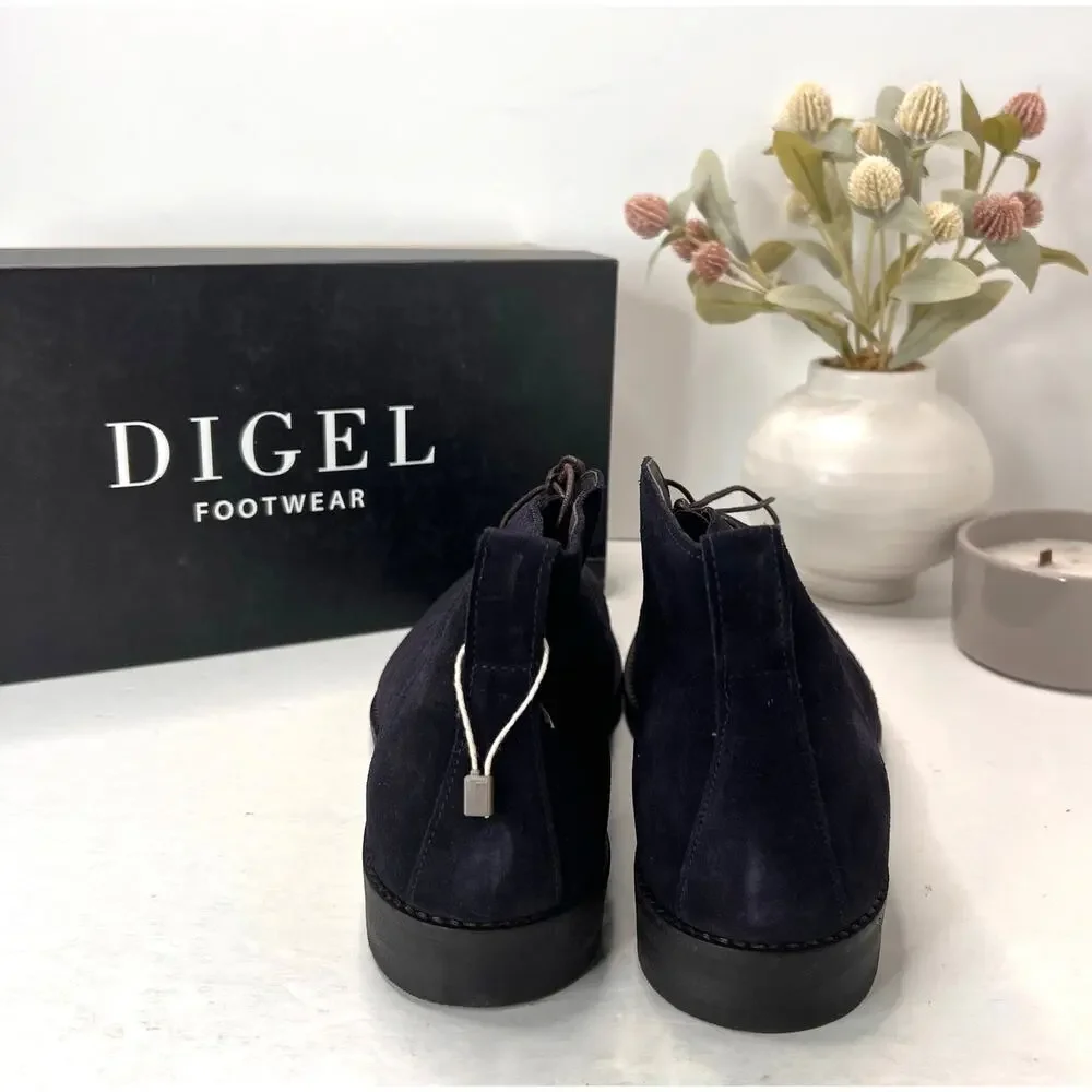 Digel Footwear Stanford Suede Chukka Boot Lace Up 1219792 Navy Blue Men 10/EU44
